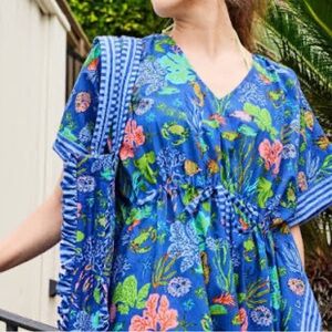 Printfresh Blue Floral Maxi Dress